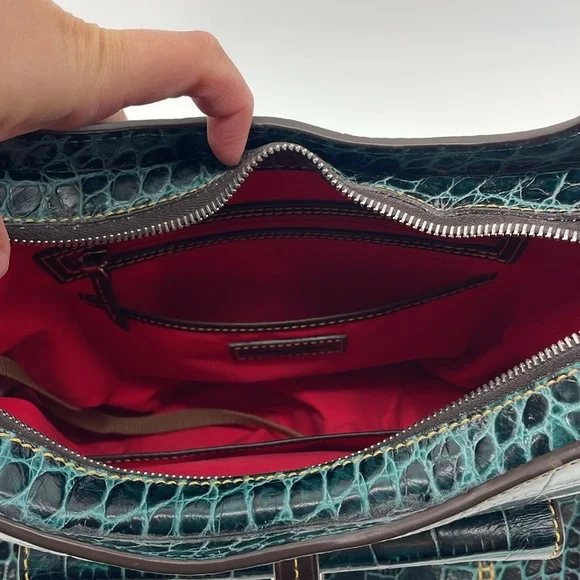 Dooney & Bourke Hobo Bag in Teal G4 - Picture 9 of 11
